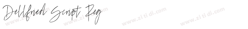 Dellfried Script Reg字体转换